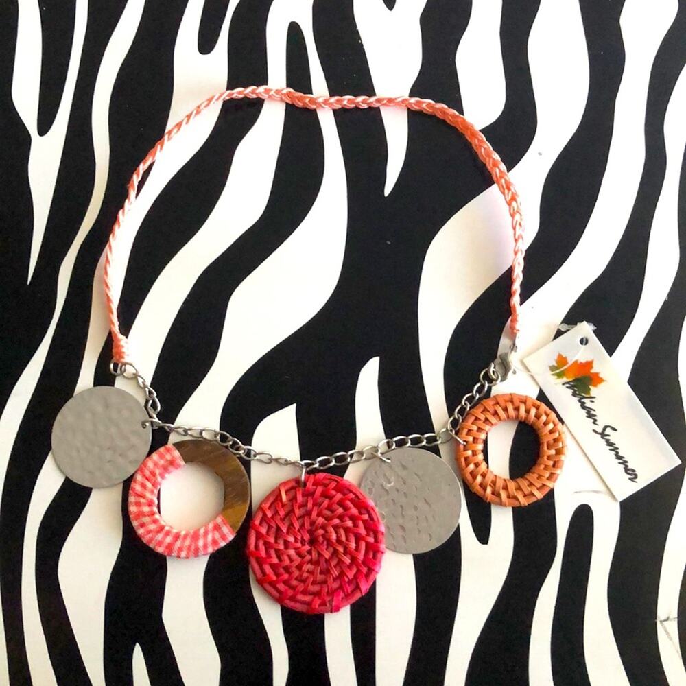 3 for $30 Indian Summer Pink Necklace